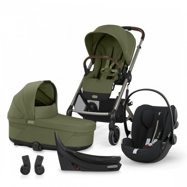 CYBEX Gold Balios 2025 S LUX 4in1 szett - Moss Green/Moon Black